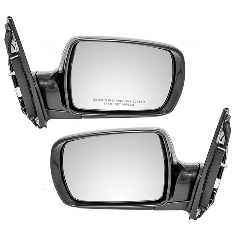 Brock Replacement Driver and Passenger Power Side View Mirrors Smooth Compatible with 2006-2012 Sedona 2007-2008 Entourage Van 87610 4J112 87620 4D311