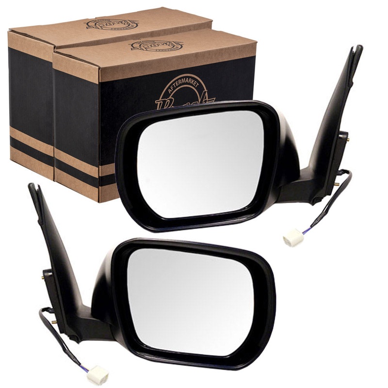 Brock Replacement Driver and Passenger Power Side View Mirrors Smooth Compatible with 2006-2013 Grand Vitara SUV 84702-65J10-ZJ3 84701-65J10-ZJ3
