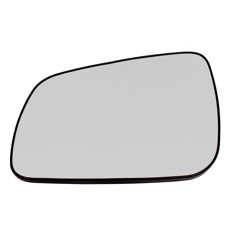 Brock Replacement for Drivers Side View Mirror Glass & Base Heated Compatible with 08-14 Lancer 7632A637