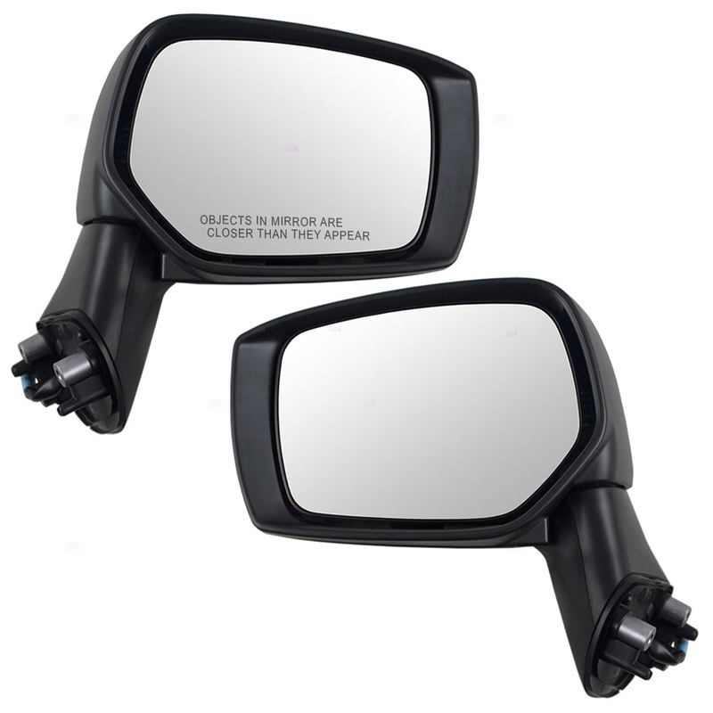 Brock Replacement Pair Set Power Side View Mirrors Compatible with Impreza XV / Crosstrek & Hybrid WRX 91059VA010 91054VA201