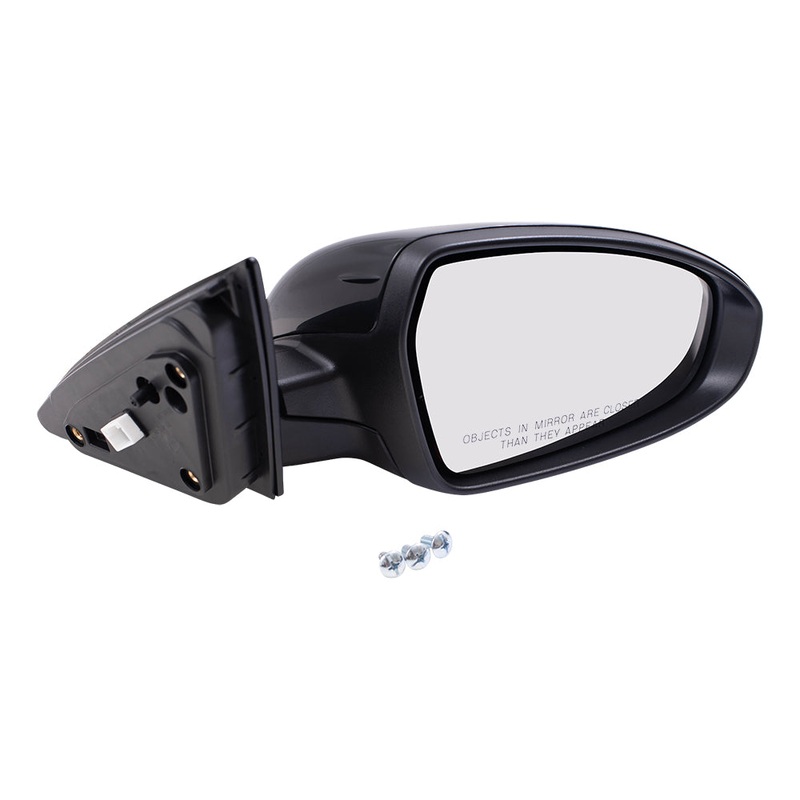 Brock Replacement Passenger Side Power Mirror Paint to Match Black with Heat-Signal without Blind Spot Detection Compatible with 20 Forte Sedan to 7/1/2020
