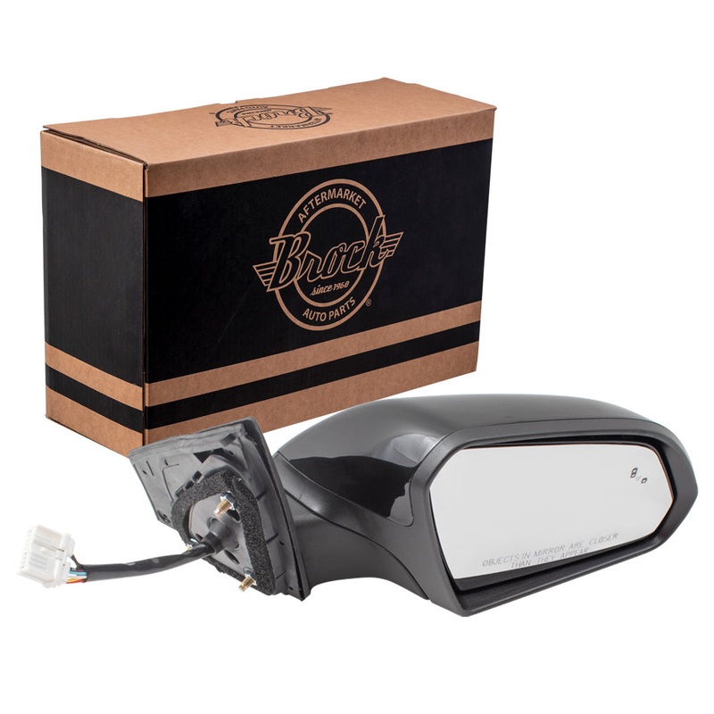 Brock Replacement Passengers Power Side View Mirror Heated Signal Blind Spot Detection Compatible with 15-17 Sonata 87620C2020 HY1321236 128-65083CR