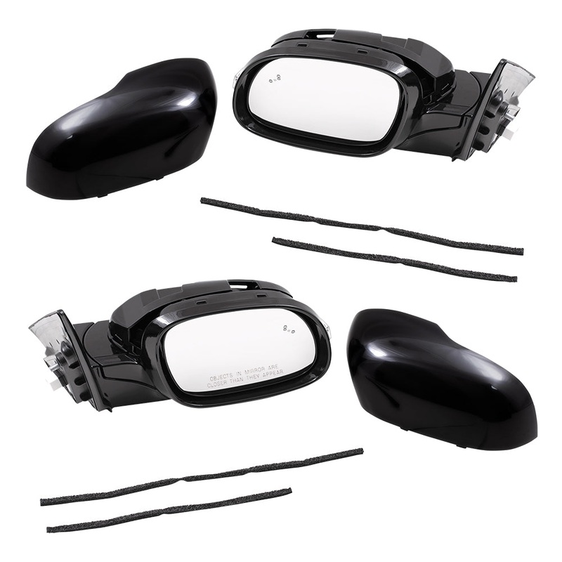 Brock Replacement Power Folding Passenger Side Power Mirror Assembly w/ Heat Signal BSD Compatible with 17-19 Soul