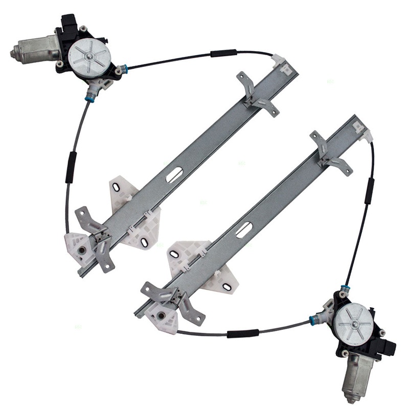 Brock Replacement Driver and Passenger Front Power Window Lift Regulators & Motors Assemblies Compatible with 03-07 Accord 72250SDAA02 72210SDAA02