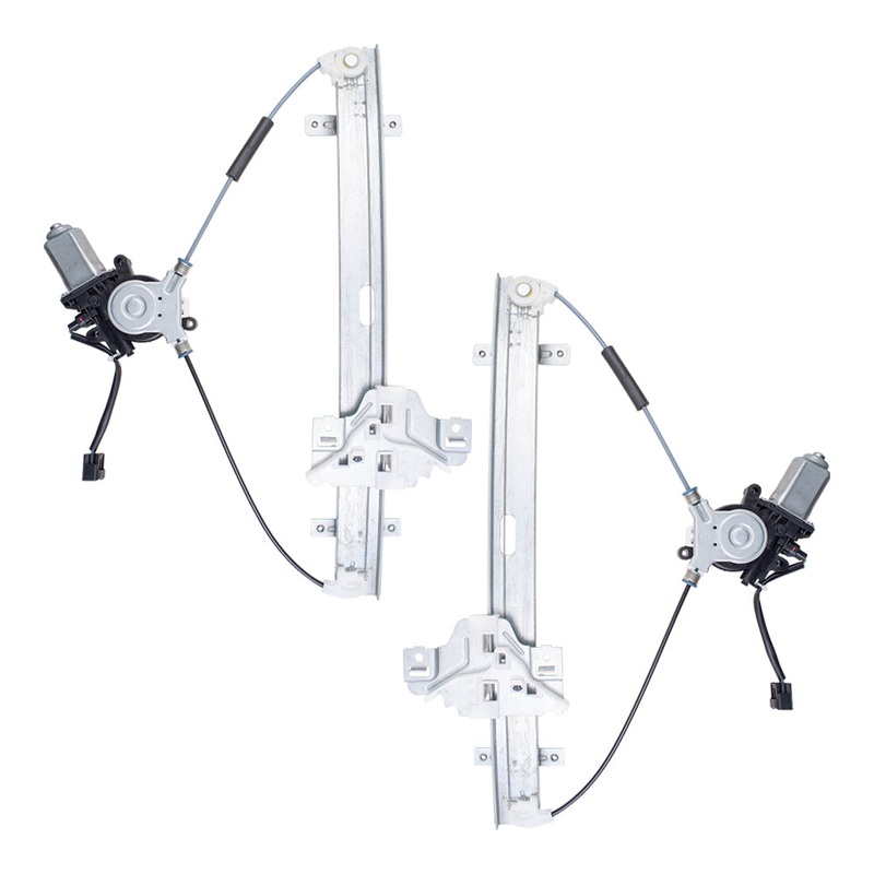 Brock Replacement Driver and Passenger Front Power Window Lift Regulators & Motors Assemblies Compatible with 98-02 Pickup 8972544530 8972544520