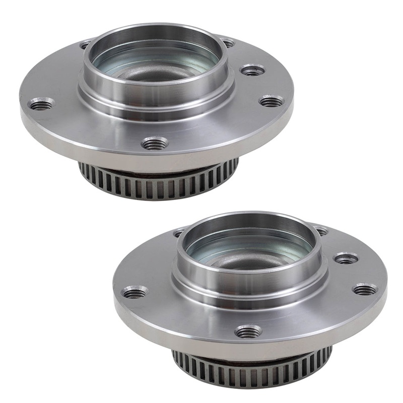 Brock Replacement Pair Front Hubs & Bearings Compatible with 1992-2005 E36 E46 3 Series