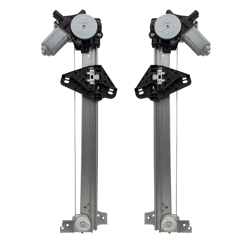 Brock Replacement Pair Power Window Regulators with Motors Compatible with 2007-2012 RDX Driver and Passenger Set Rear Assemblies 72750STKA02 72710STKA02
