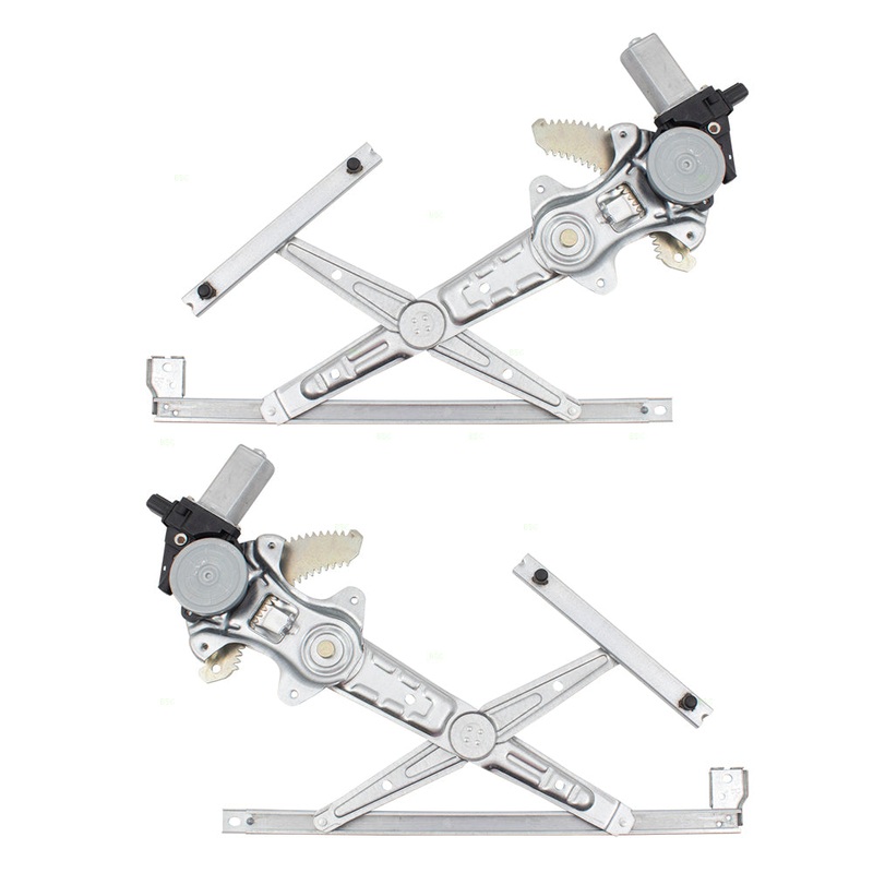 Brock Replacement Pair Set Front Power Window Lift Regulators w/ Motors Assemblies Compatible with 12-15 Civic Coupe 72251TS8A21 72211TS8A21