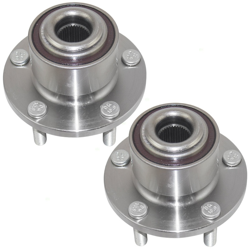 Brock Replacement Pair Set Front Wheel Hub Bearings Compatible with C30 C70 S40 V50 31262950-4 HA590323 513255