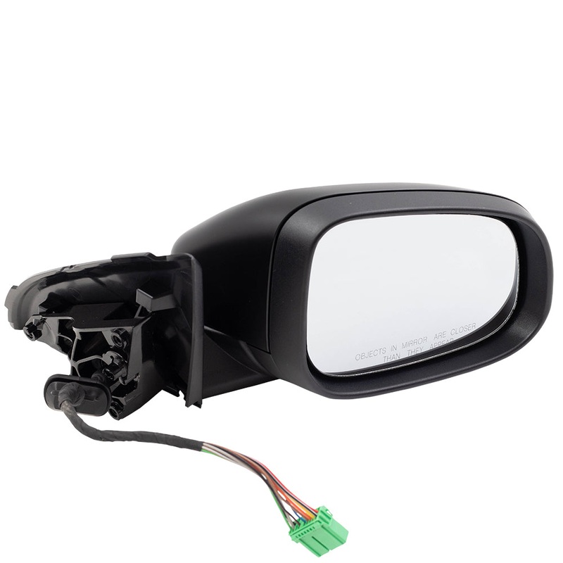 Brock Replacement Passenger Power Mirror Heated Signal Memory Puddle Lamp Compatible with 2011 2012 2013 2014 2015 2016 2017 2018 S60
