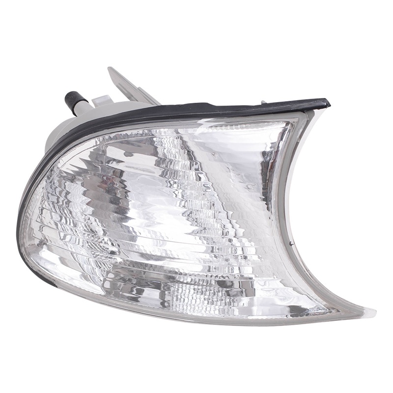 Brock Replacement Passengers Park Signal Corner Marker Light Lamp Clearn Lens Compatible with 1999-2001 3 Series E46 Coupe & Convertible 63126904308