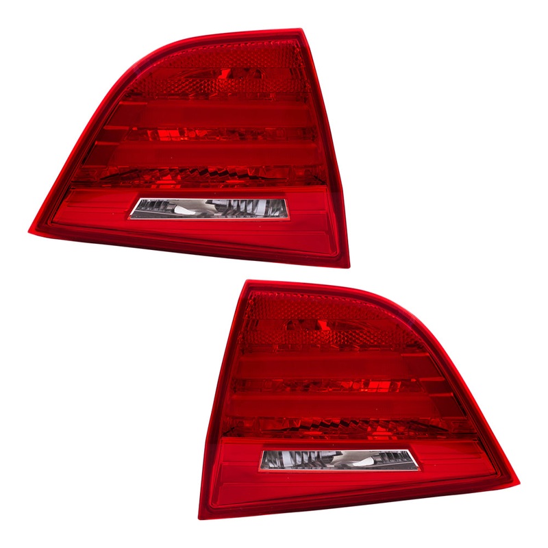 Brock Replacement Set Tail Lights Lid Mounted Lens Compatible with 2009-2011 3 Series E90 Sedan