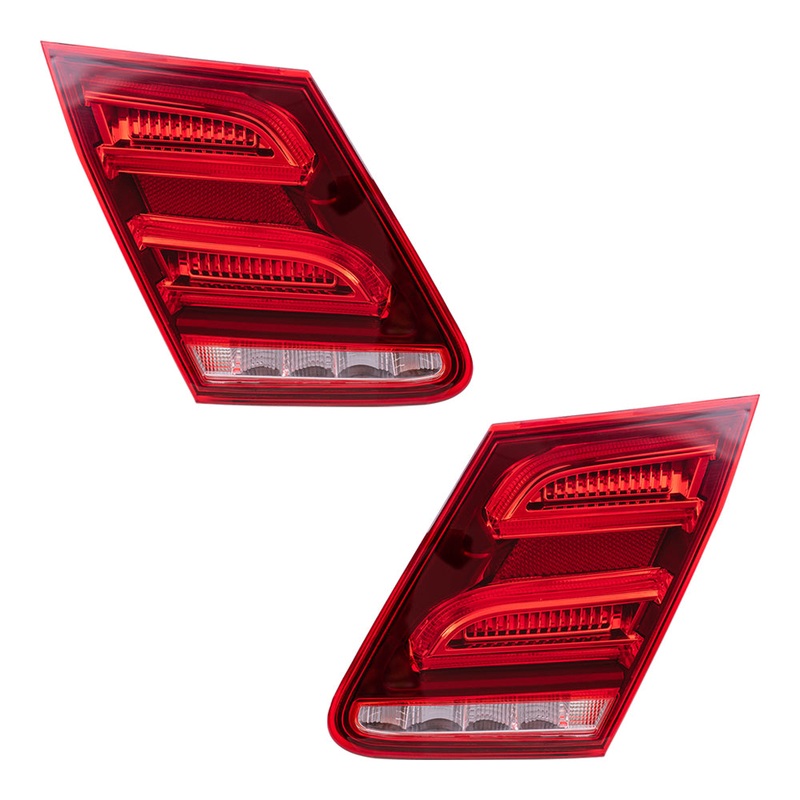 Brock Tail Lights Set fits 2014 Mercedes-Benz E-Class W212 Sedan Pair Lid Mounted Lens