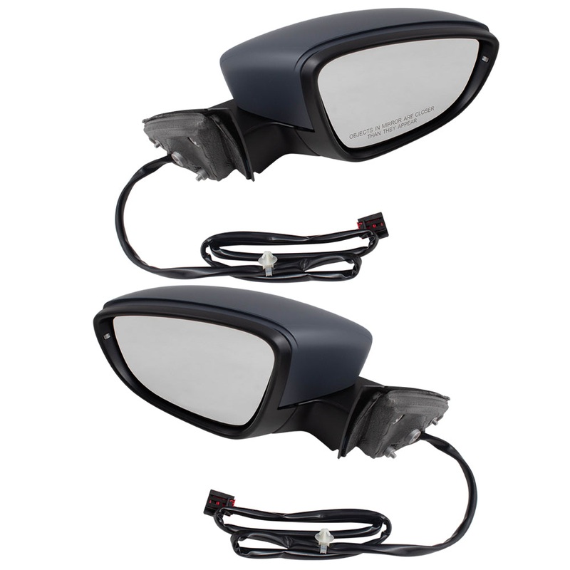 Power Folding Door Mirrors Set fits 2016-2019 Volkswagen Passat Heated w/ Signal