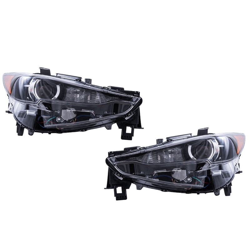 2017-2021 Mazda CX-5 Without Adaptive Lighting LED Combination Headlight Assembly Set LH+RH