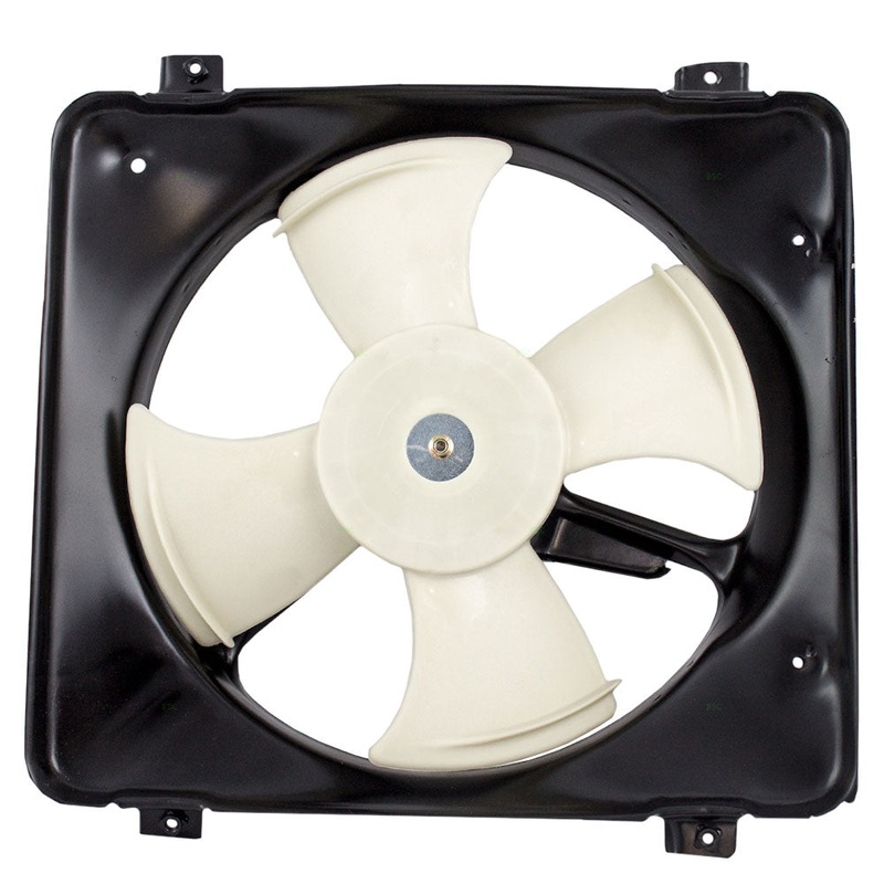 Brock Replacement A/C Condenser Cooling Fan Assembly Compatible with 96-00 Civic 19015-P08-013