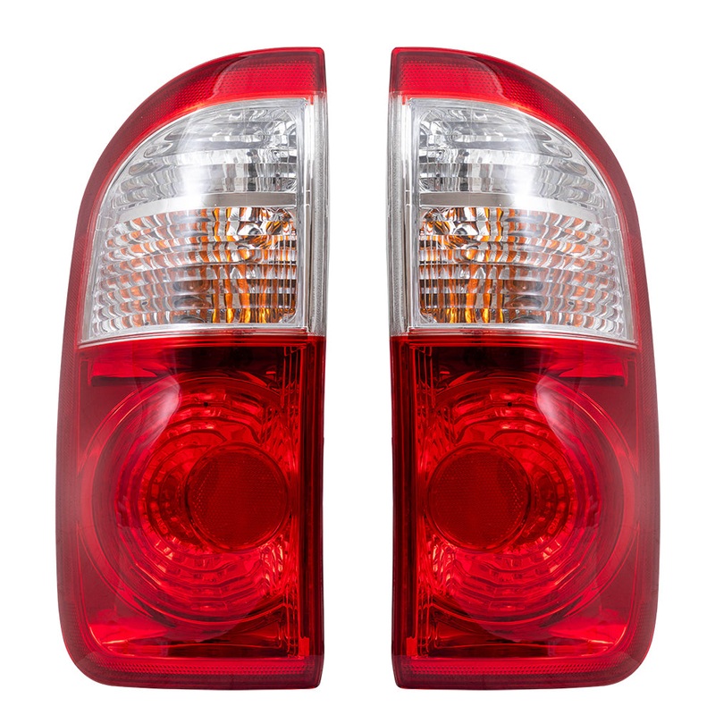 Brock Replacement Driver and Passenger Side Tail Light Assembly Set Compatible with 04-06 Tundra Double Cab with Standard Bed