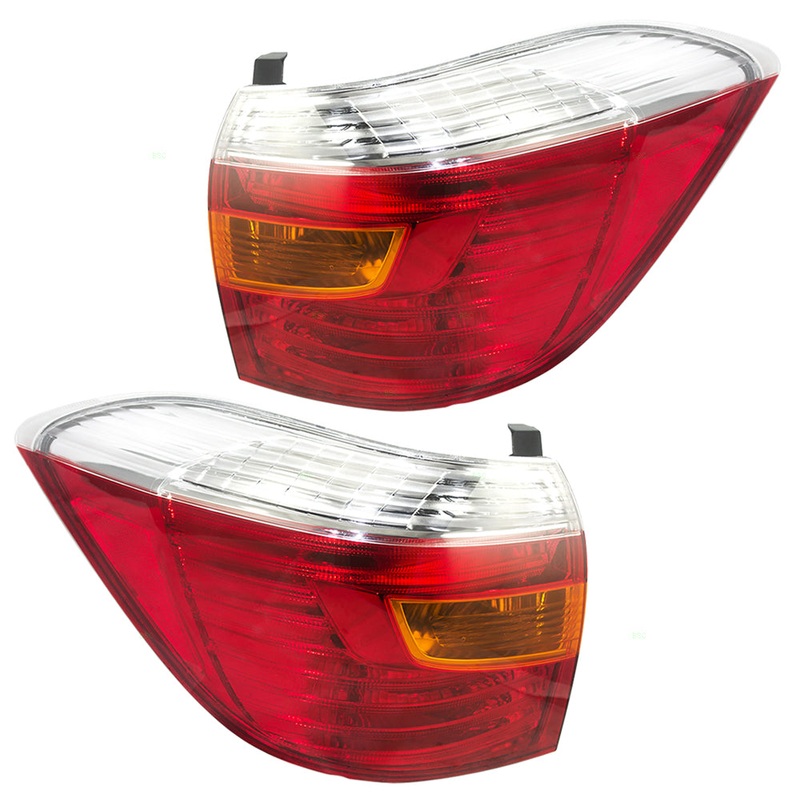 Brock Replacement Driver and Passenger Taillights Tail Lamp Compatible with 08-10 SUV 8156148160 8155148160