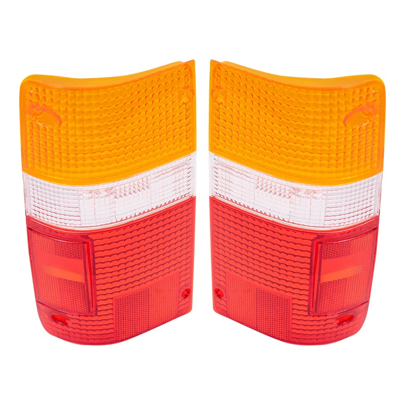 Brock Replacement Driver and Passenger Taillights Tail Lamps Lens Compatible with 89-95 Pickup Truck 8155189166 8156189166