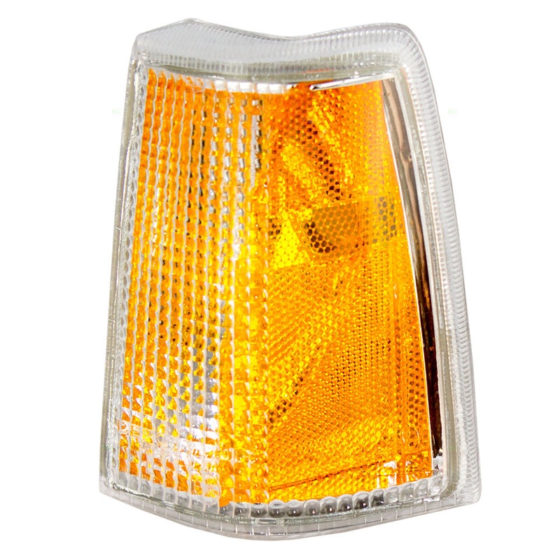 Brock Replacement Drivers Park Signal Side Marker Light Lamp Amber Lens Compatible with 85-89 740 760 Series 1342330-6