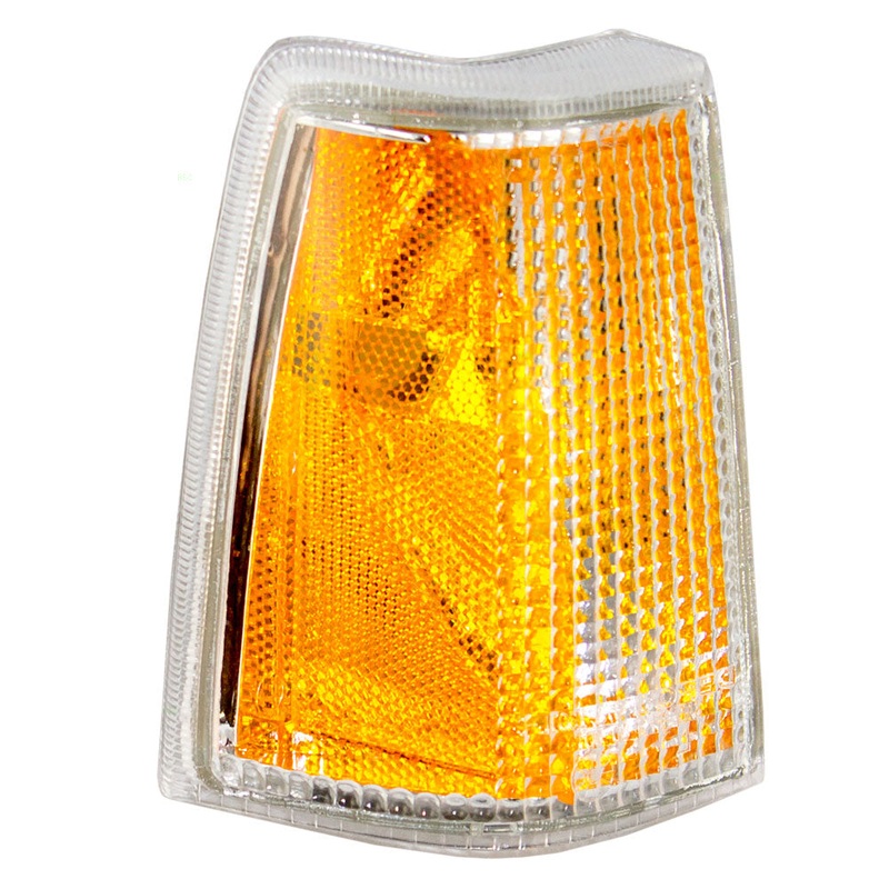 Brock Replacement Passengers Park Signal Side Marker Light Lamp Amber Lens Compatible with 85-89 740 760 Series 1342331-4
