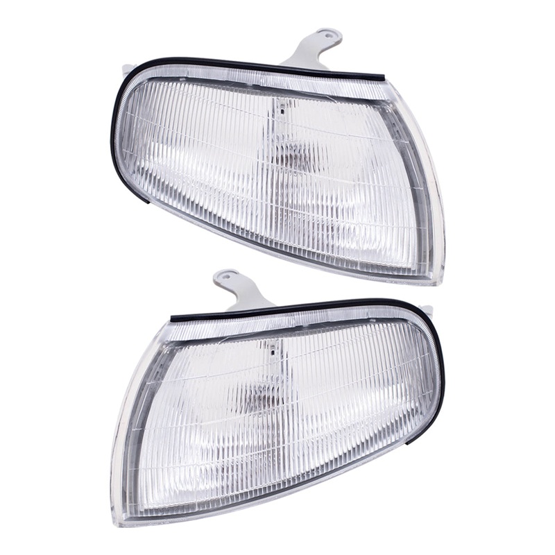 Brock Replacement Driver and Passenger Park Signal Corner Marker Lights Lamps Compatible with 92-94 Camry 8162006010 8161006010