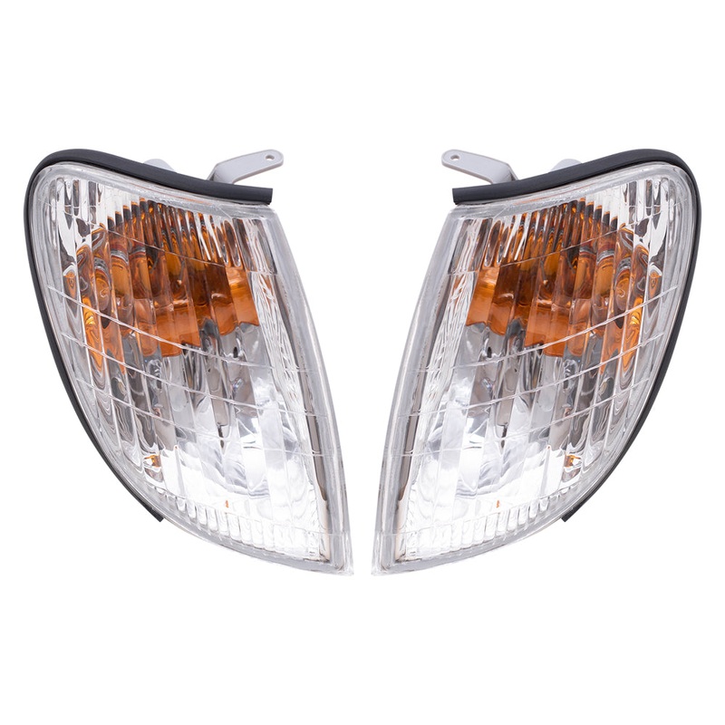 Brock Replacement Driver and Passenger Park Signal Corner Marker Lights Lamps Compatible with 98-00 LS400 8152150060 8151150060