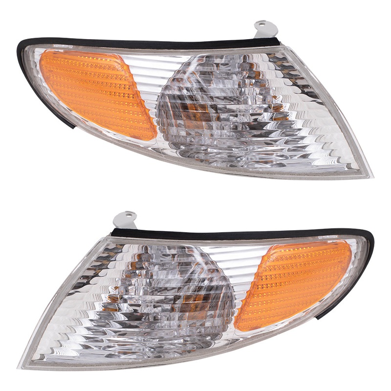 Brock Replacement Set Driver and Passenger Park Signal Corner Marker Lights Lamps Compatible with 1999-2001 Solara 8162006040 8161006040