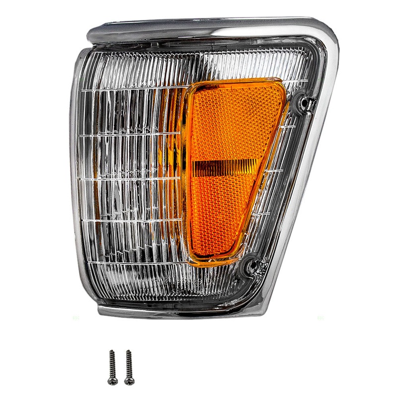 Fits Toyota Pickup Truck 4Runner Drivers Park Clearance Light Lamp – Chrome Trim