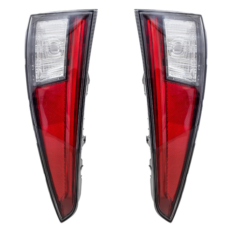 Pair Tail Lights fit 2016 2017 2018 Toyota Prius Bumper Mounted Taillamps Set