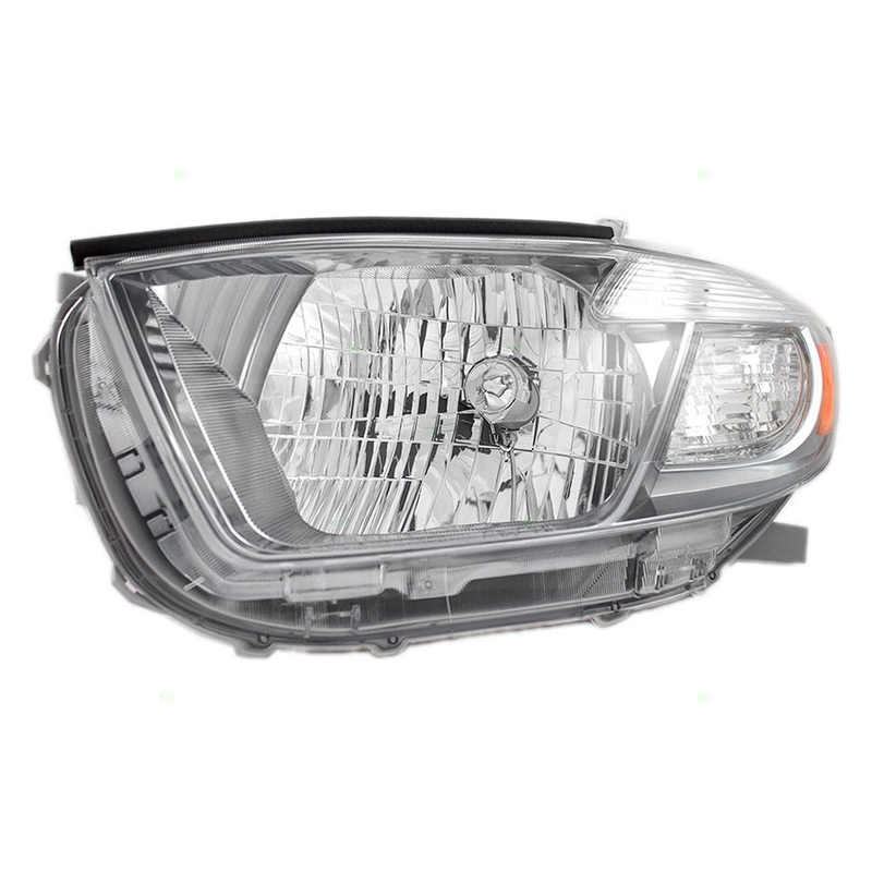 Brock Replacement Drivers Headlight Headlamp with Smoked Lens Compatible with 2008-2010 Highlander SUV 8117048470