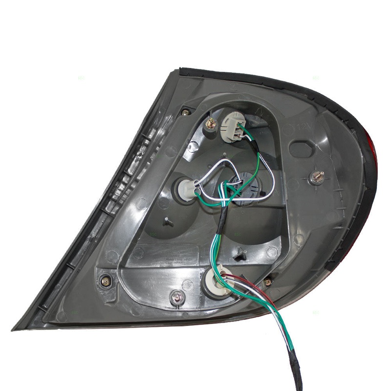 Brock Replacement Drivers Taillight Tail Lamp with Chrome Bezel Trim Compatible with 05-06 Camry 8156006220