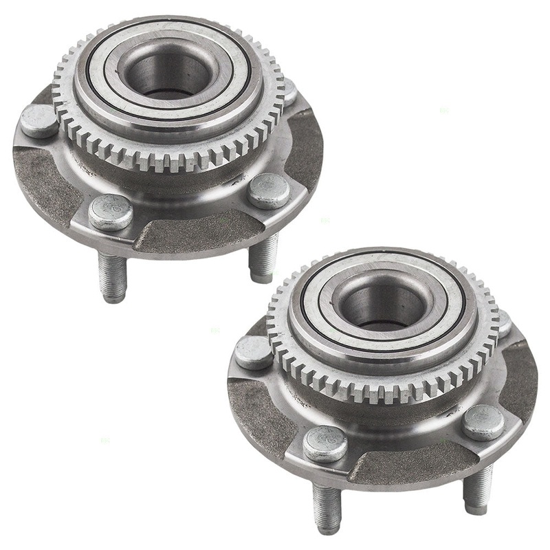 Brock Replacement Pair of Front Wheel Hub Bearings Compatible with 1994-2004 Mustang SVT Bullitt GT Mach I Base w/ ABS 1R3Z1104AA