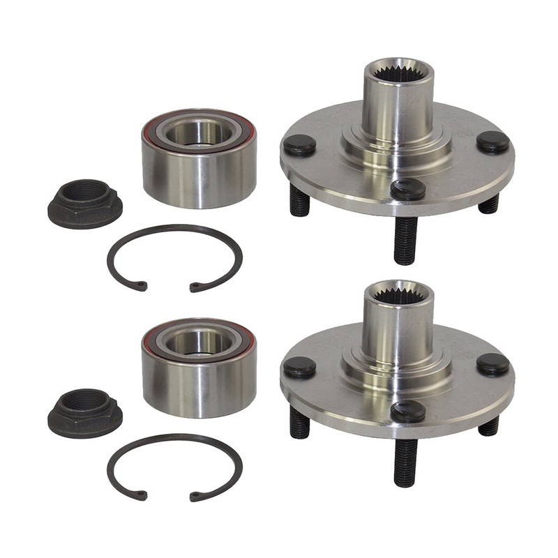 Brock Replacement Pair Set Front Wheel Hub Bearing Assembly Kits Compatible with 2000-2011 Focus 7S4Z1104A HA590263K