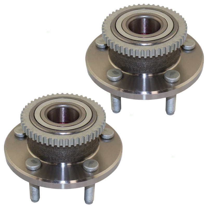Brock Replacement Pair Set Front Wheel Hub Bearings Compatible with 2005-2007 2005-2014 Mustang 4R3Z 1104 B HA590017