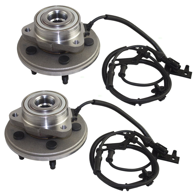 Brock Replacement Pair Set Front Wheel Hub Bearings Compatible with 2006-2010 Explorer Mountaineer & 2007-2010 Explorer Sport Trac Pickup Truck