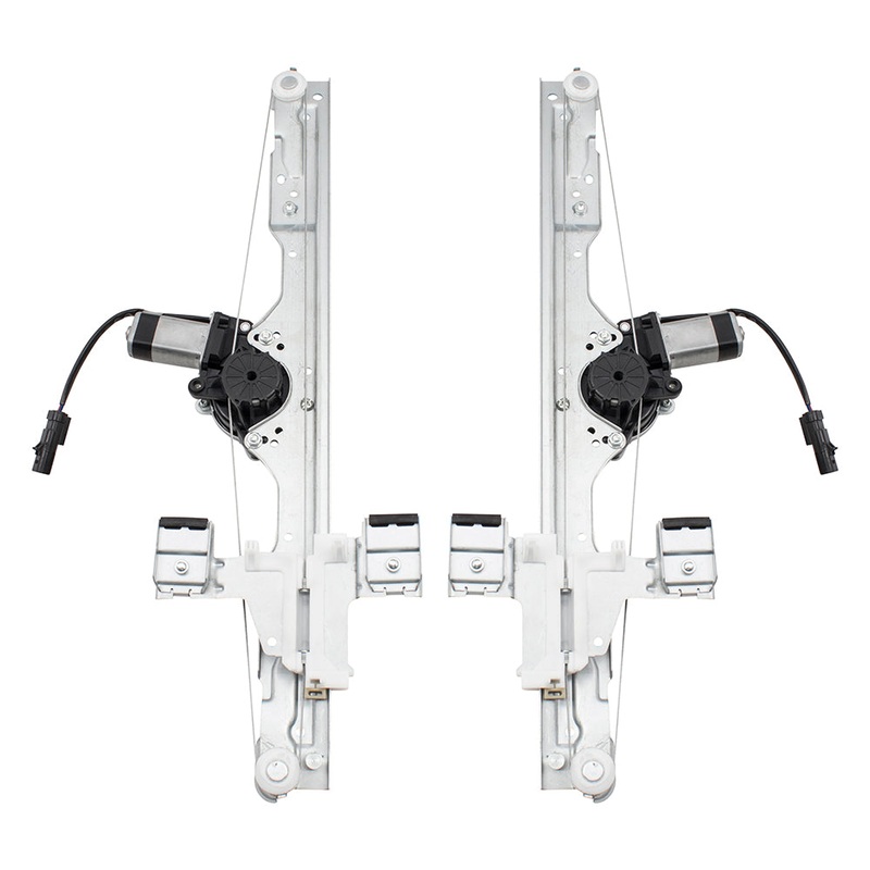 Brock Replacement Pair Set Rear Power Window Lift Regulators & Motors Assemblies Compatible with 06-10 Commander 55396483AF 55396482AF CH1550117 CH1551117