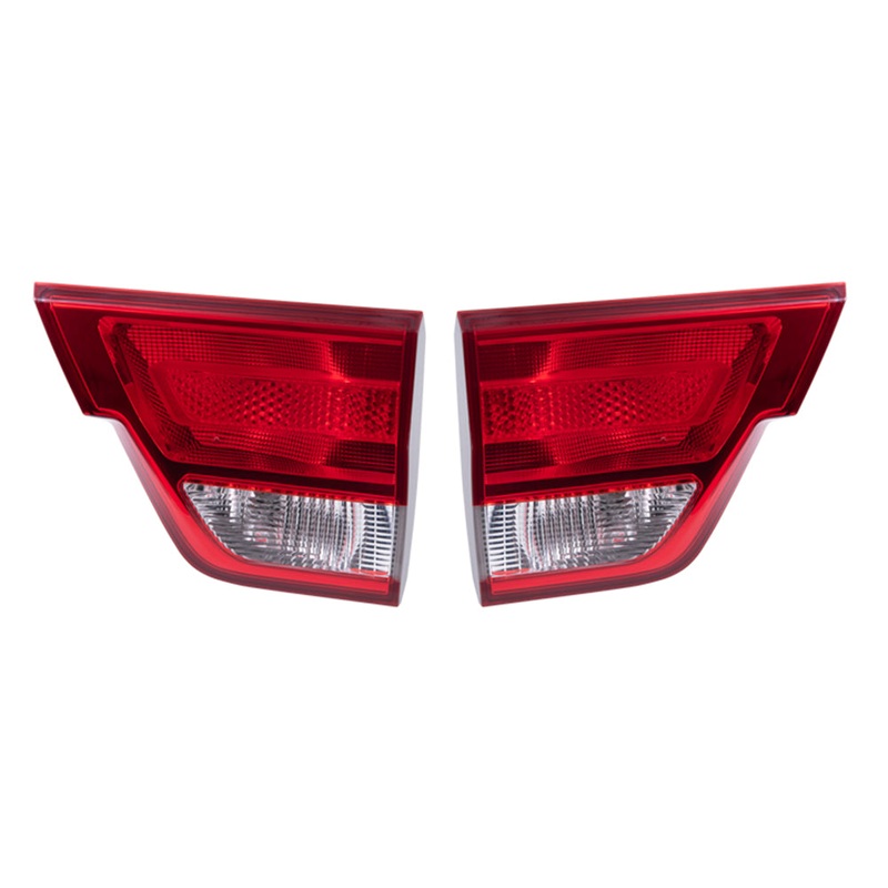 Brock Aftermarket Replacement Driver Left Passenger Right Combination Tail Light Assembly Set Liftgate Mounted Compatible With 2011-2013 Jeep Grand Cherokee