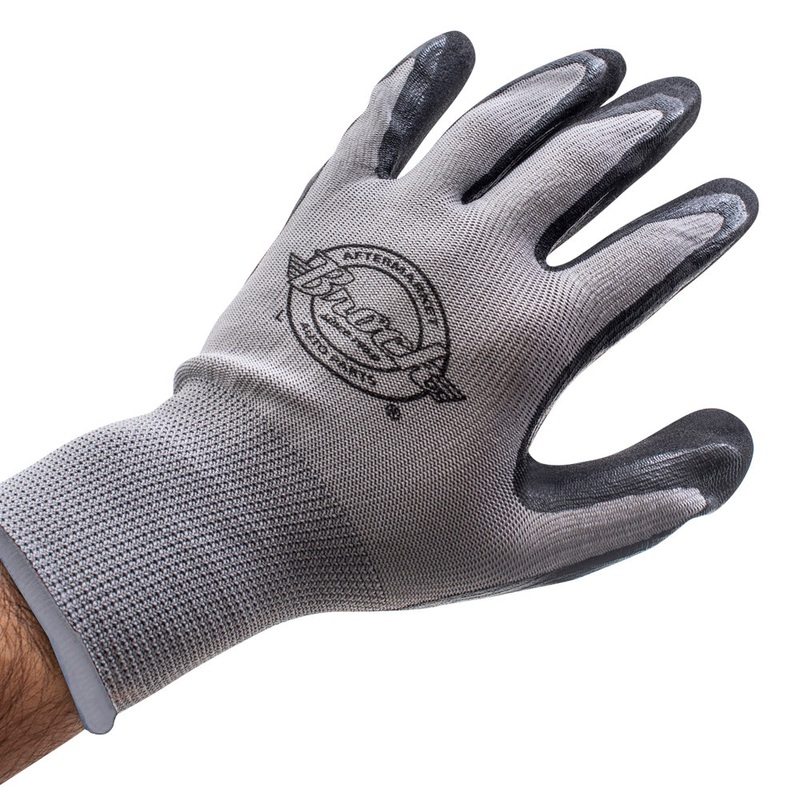 Brock Nitrile Coated Palm  Breathable Woven Nylon With Knitted Wrist Cuff – All-Purpose Work Gloves For Automotive-Industrial-Commercial-Construction-Household Use – Large – 12 Pairs