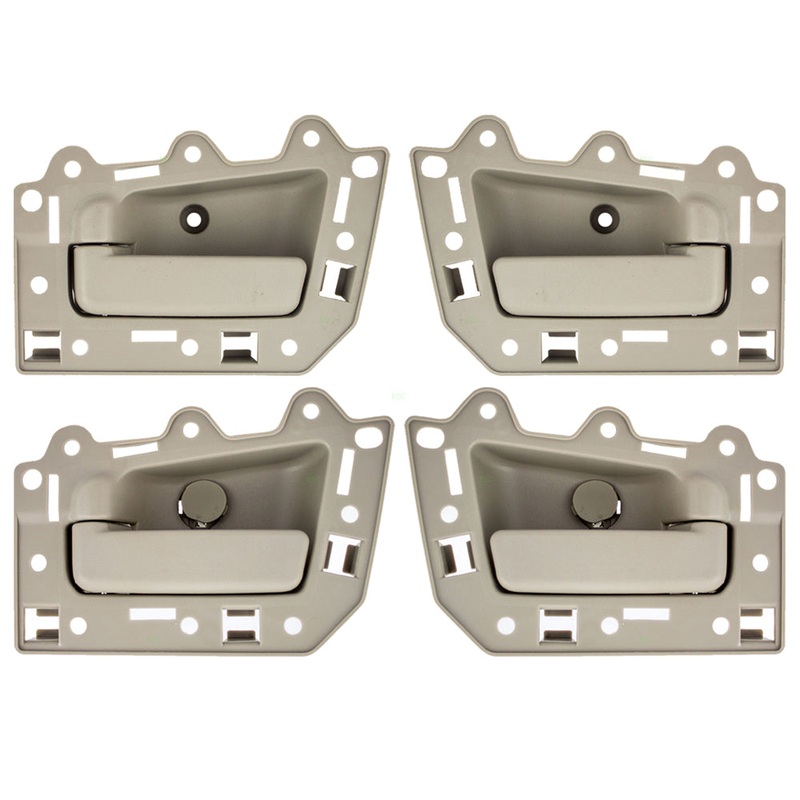 Brock Replacement 4 Pc Set Inside Door Handles Beige Compatible with 05-10 Grand Cherokee