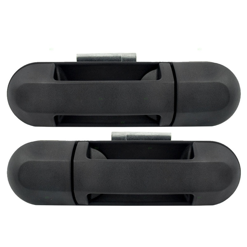 Brock Replacement Driver and Passenger Rear Outside Outer Door Handles Compatible with SUV Pickup Truck 1L2Z7826605AAA 6L2Z7826604AA