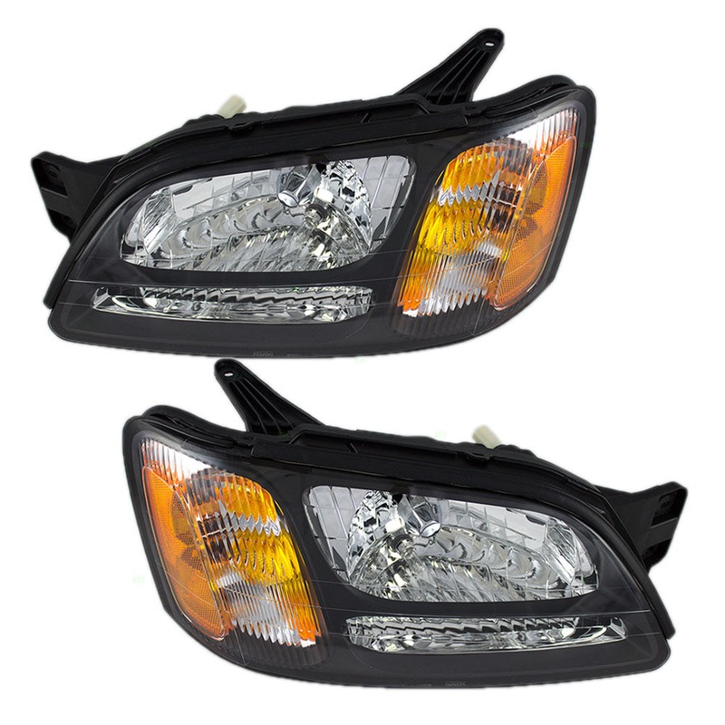 Brock Replacement Driver and Passenger Headlights Headlamps Compatible with Baja Legacy GT Outback 84001AE15A 84001AE14A