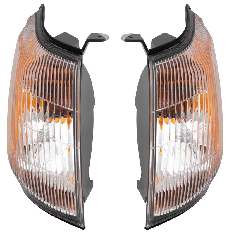 Brock Replacement Driver and Passenger Park Signal Corner Marker Light Lamp Compatible with 01-02 Forester 84101-FC051 84101-FC041
