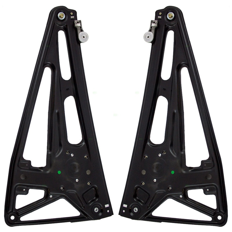 Brock Replacement Driver and Passenger Rear Power Window Lift Regulators Compatible with 1997-2001 7 Series 51358125203 51 358125204