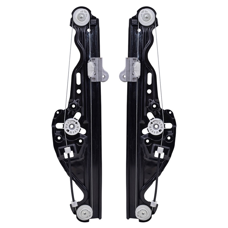 Brock Replacement Driver and Passenger Rear Power Window Lift Regulators Compatible with 2004-2010 5 Series 2006-2010 M5 51357184745 51357184746