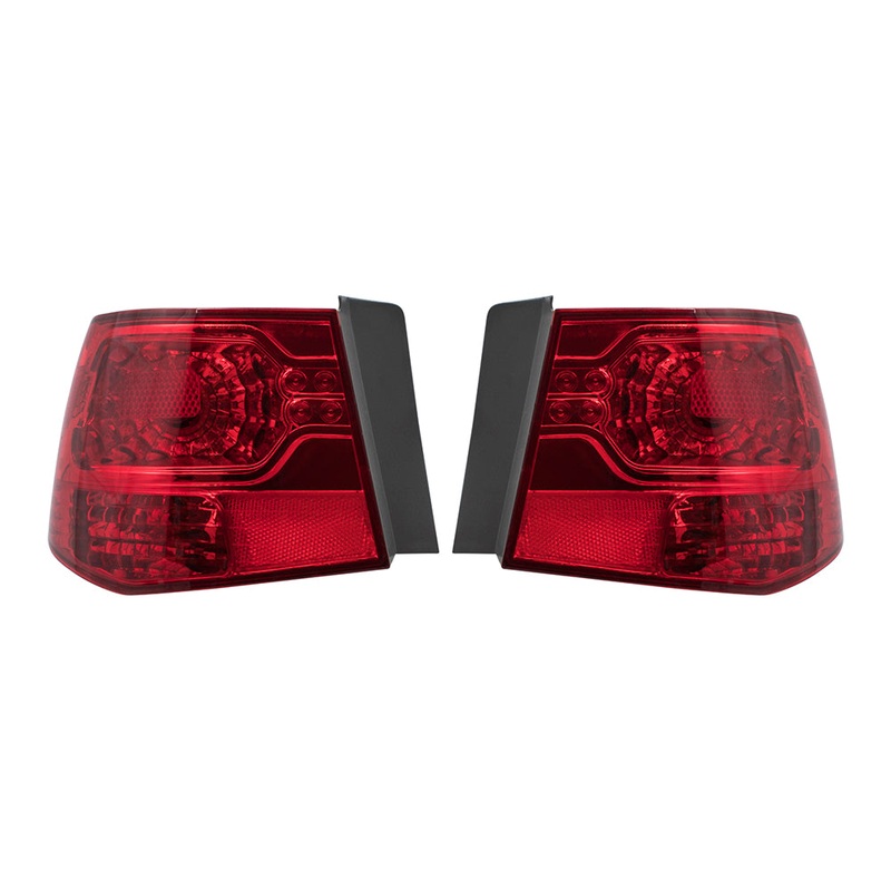 Brock Replacement Driver and Passenger Taillights Quarter Panel Mounted Tail Lamps Compatible with 2010-2013 Forte Sedan