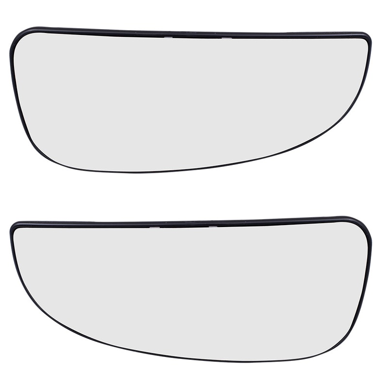 Brock Replacement Driver Passenger Lower Mirror Glass with Base Set Compatible with 2014-2023 Promaster