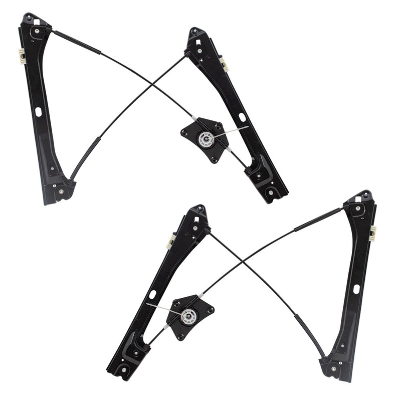 Brock Replacement Front Driver and Passenger Side Power Window Regulators without Motor Comaptible with 2011-2018 A6 Sedan 2013-2016 A6 Hybrid 2012-2018 GLI