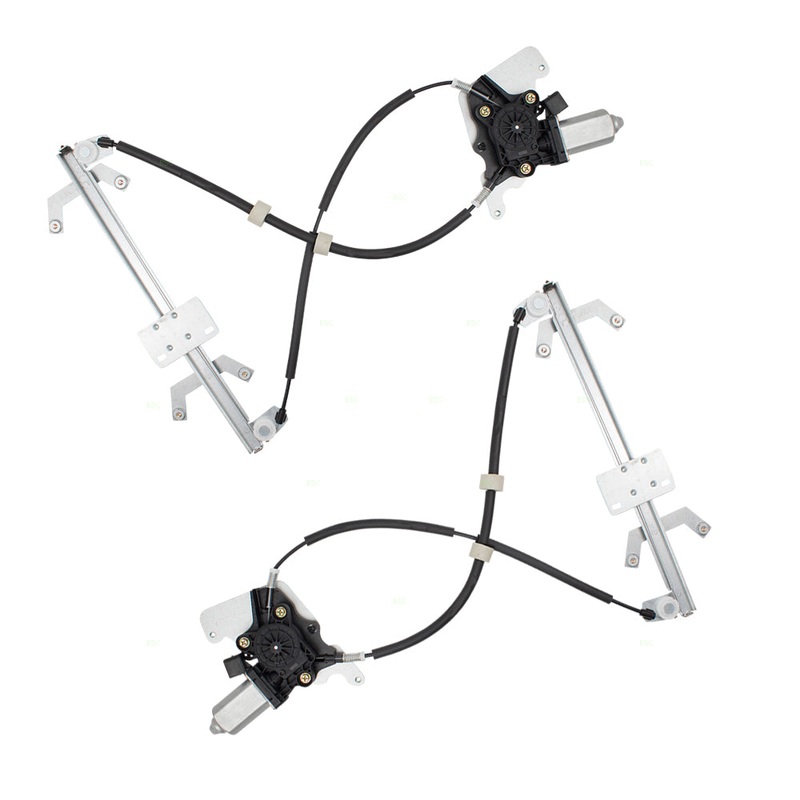 Brock Replacement Pair Set Rear Power Window Regulators w/Motor Assemblies Compatible with 2002-2018 G-Class W463 4637300746 4637300846
