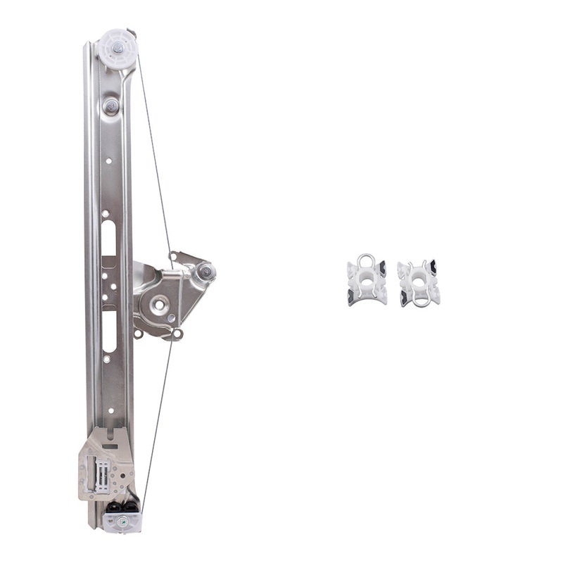 Brock Replacement Passengers Rear Power Window Lift Regulator & Sliding Pivot Clips Compatible with 1999-2005 3 Series Sedan Wagon 51358212100